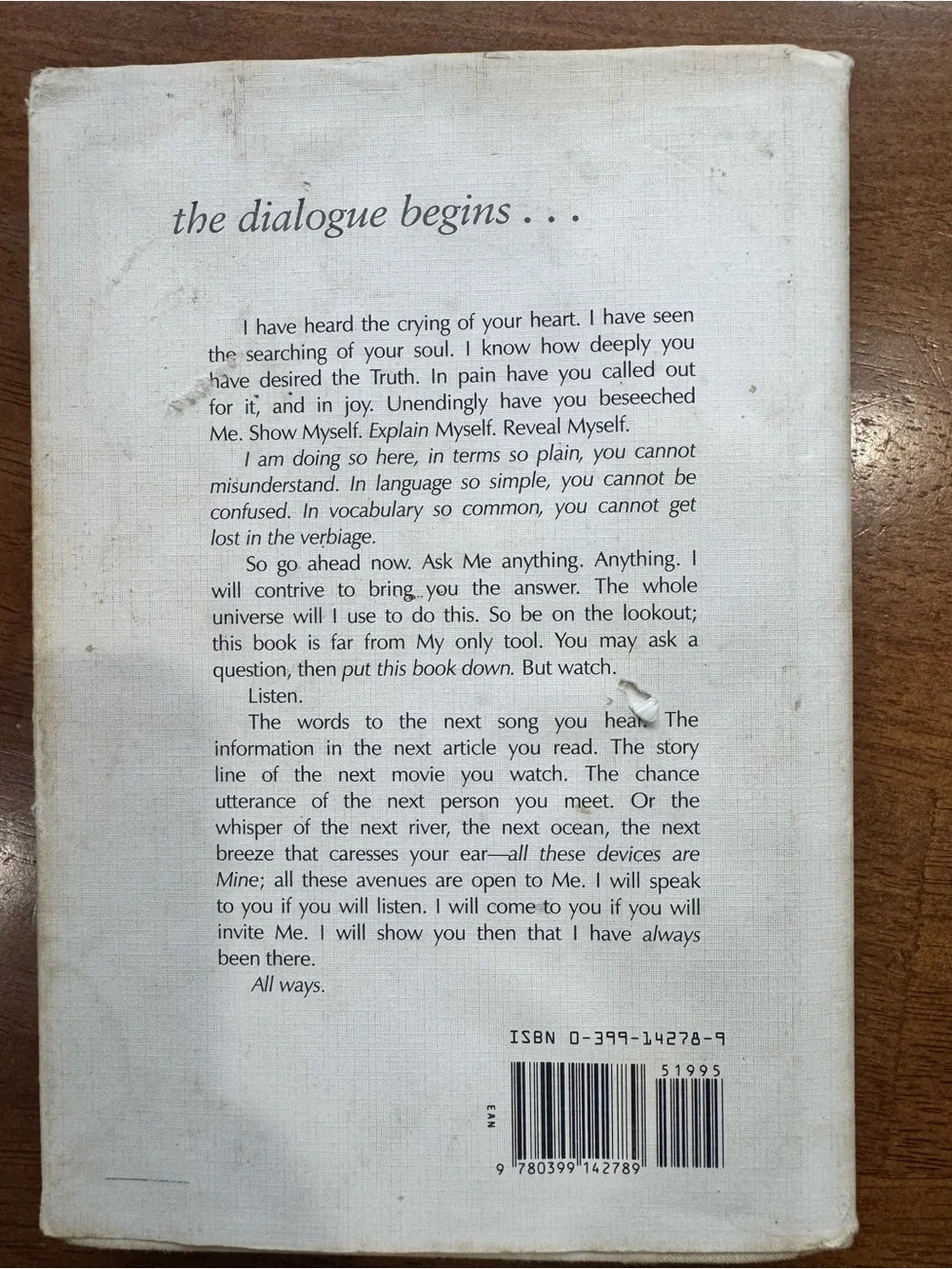 Conversations with God Book 1 Hardback by Neale Donald Walsch